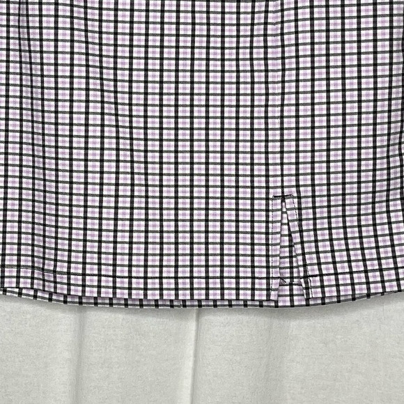 Garage Lavender Check Plaid Print A Line Mini Skirt Pink Purple Y2K Skater Small - Picture 5 of 10